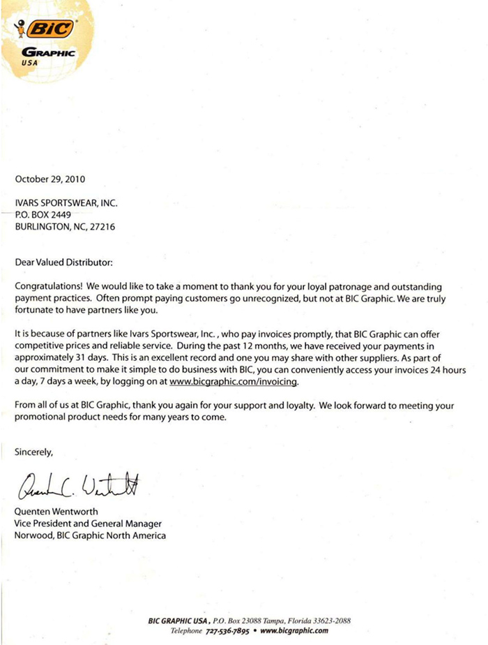 Bic-letter